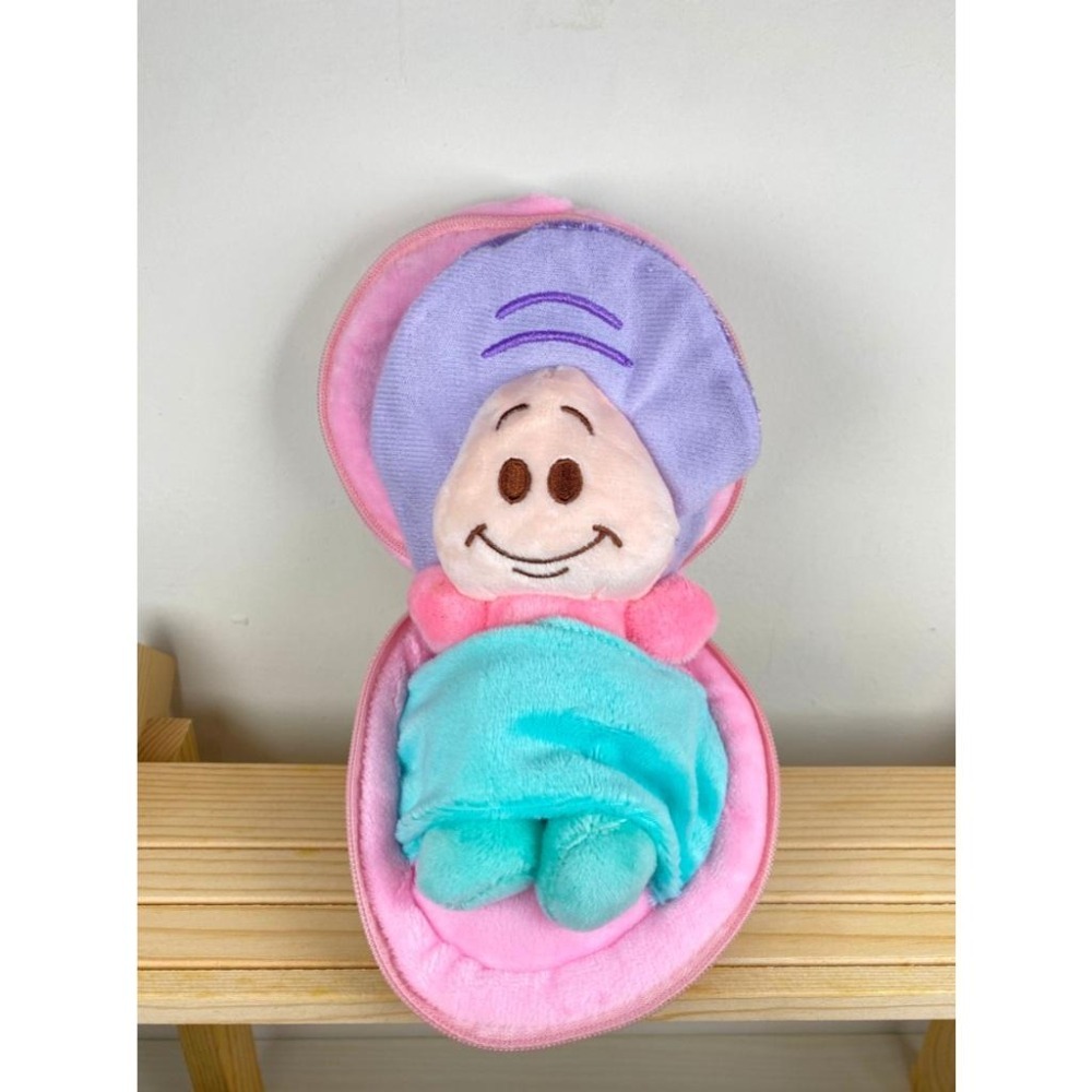 迪士尼 5吋牡蠣寶寶貝殼款 寶寶與貝殼可分離 貝殼有拉鍊閉合-細節圖5