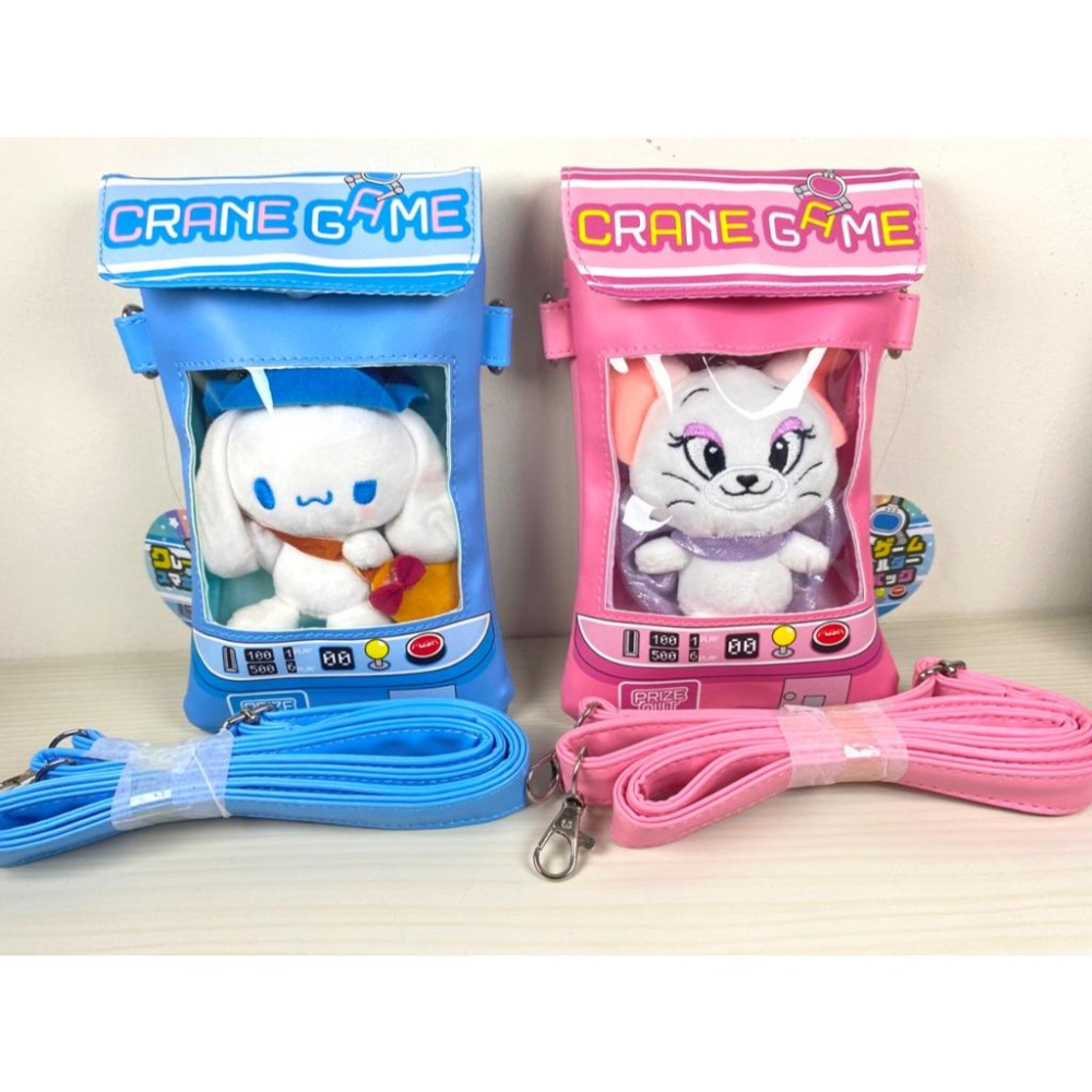 日版 扭蛋機造型手機包、夾娃娃機造型手機包、扭蛋機造型娃娃收納包-細節圖5