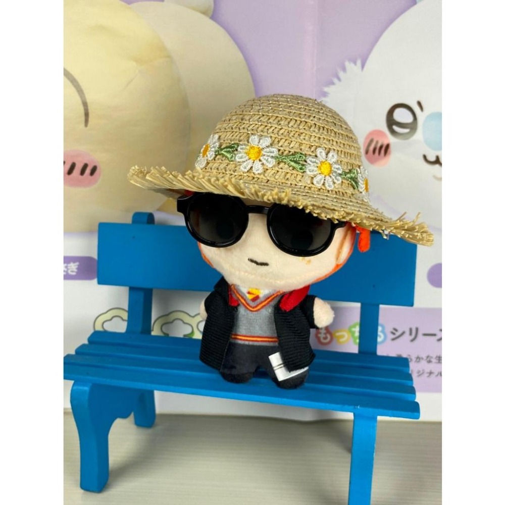 娃娃配件 雛菊草帽+眼鏡 （不含娃娃）夏日出遊必備 適用3~5吋人形娃娃-細節圖4