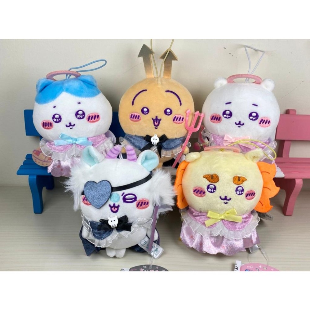 日版景品 吉伊卡哇-天使與惡魔12公分絨毛吊飾-細節圖5