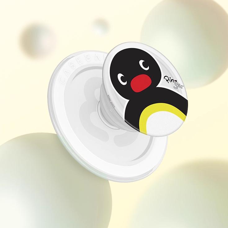 CASEBANG X PINGU企鵝家族聯名系列 磁吸氣囊伸縮支架 可拆卸 手機支架-細節圖5