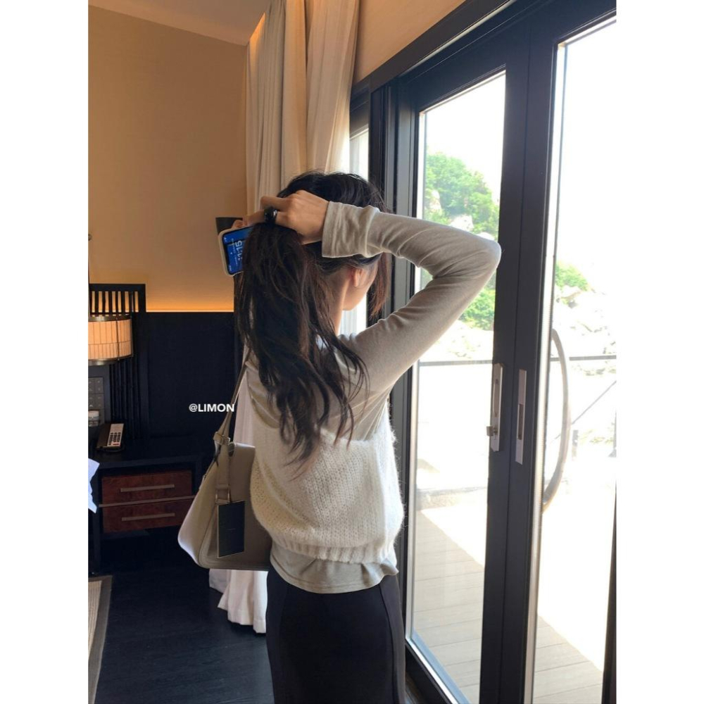 【Swan＇s room】新品8折優惠💗馬海毛吊帶背心-細節圖4