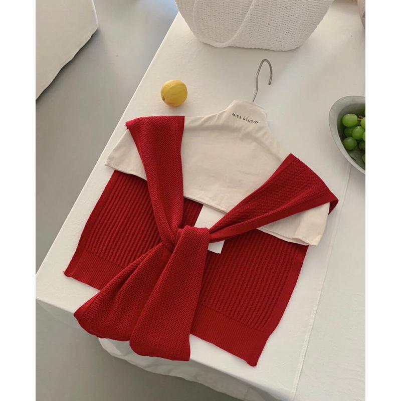 【Swan＇s room】｜🔜現貨 24小時內出貨+預購｜披肩系列新款✨含羊毛 春夏針織披肩 (6colors)-細節圖2