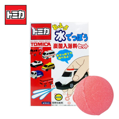Tomica入浴球💗日本 勤務車 警車 入浴球 玩具 水槍 噴水 小汽車 洗澡玩具 泡澡球 沐浴球 戲水 玩具 多美