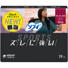 蘇菲衛生棉 日本境內 超薄 SPORTS系列 超薄 衛生棉 舒適貼合技術 超強抗移位 Unicharm-細節圖2