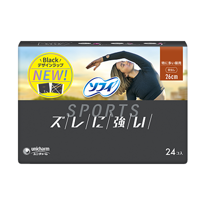 蘇菲衛生棉 日本境內 超薄 SPORTS系列 超薄 衛生棉 舒適貼合技術 超強抗移位 Unicharm-細節圖3