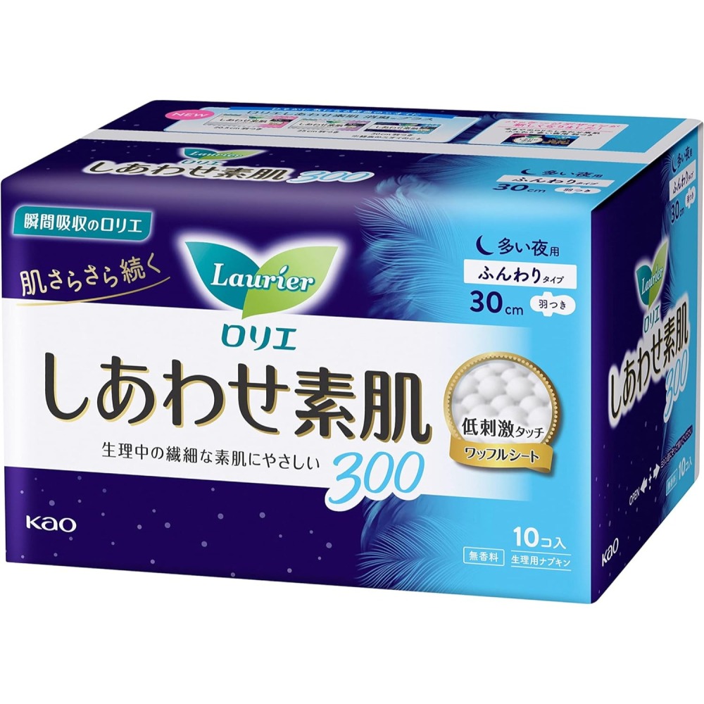 日本境內 蕾妮亞 舒膚Free 素肌 衛生棉 KAO 花王 Laurier 無香料-細節圖3