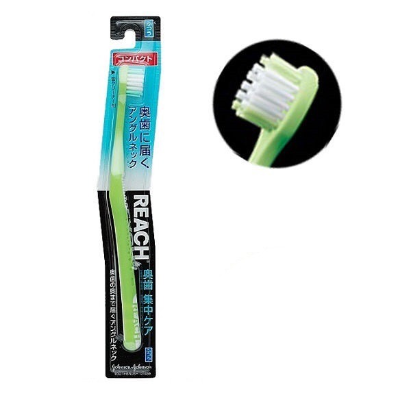 REACH 麗奇 成人牙刷 日本 牙周對策 臼齒護理 軟毛 硬毛 3.5mm 彈力細毛 大小刷頭-細節圖3
