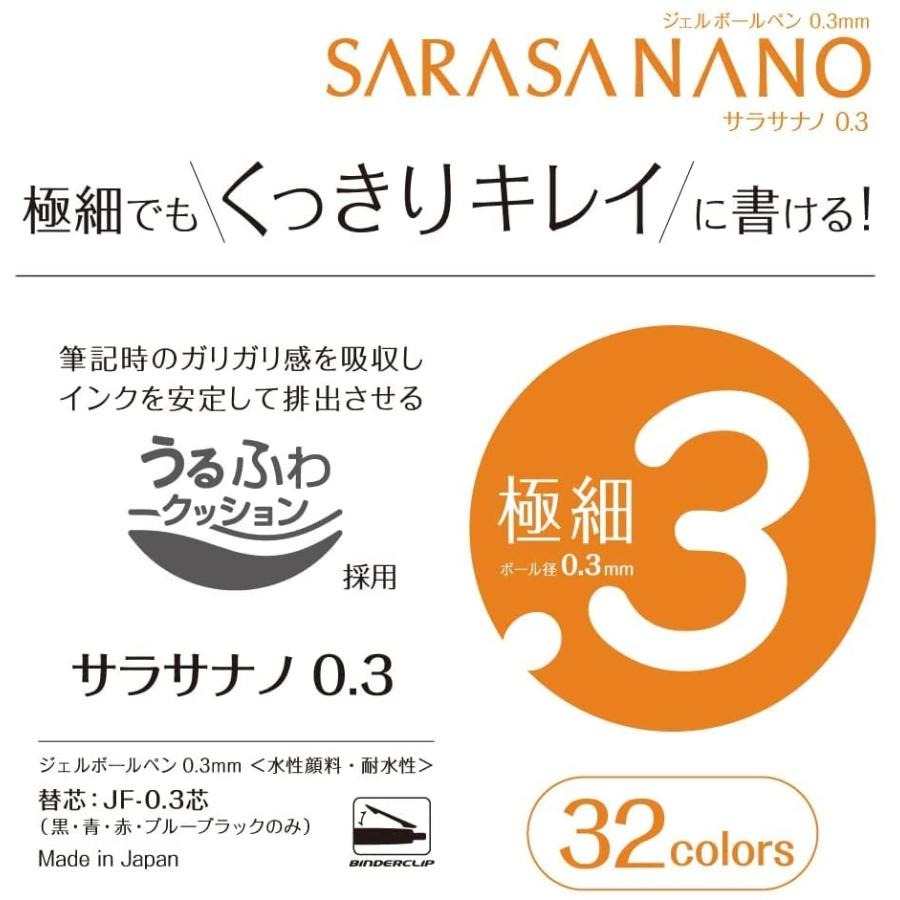 SARASA NANO 0.3 按壓式極細鋼珠筆 ZEBRA 斑馬 JJH72 原子筆 日本 文具-細節圖4