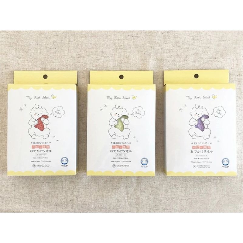 日本製 津OBORO 嬰兒毛巾 新生兒 純棉 方巾 口水巾 快速吸水 紗布巾 親膚 敏感肌-細節圖5