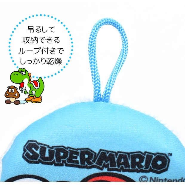 日本 任天堂 洗澡海綿 沐浴海綿 瑪利歐 SUPER MARIO 兒童 搓澡 Nintendo 耀西-細節圖5