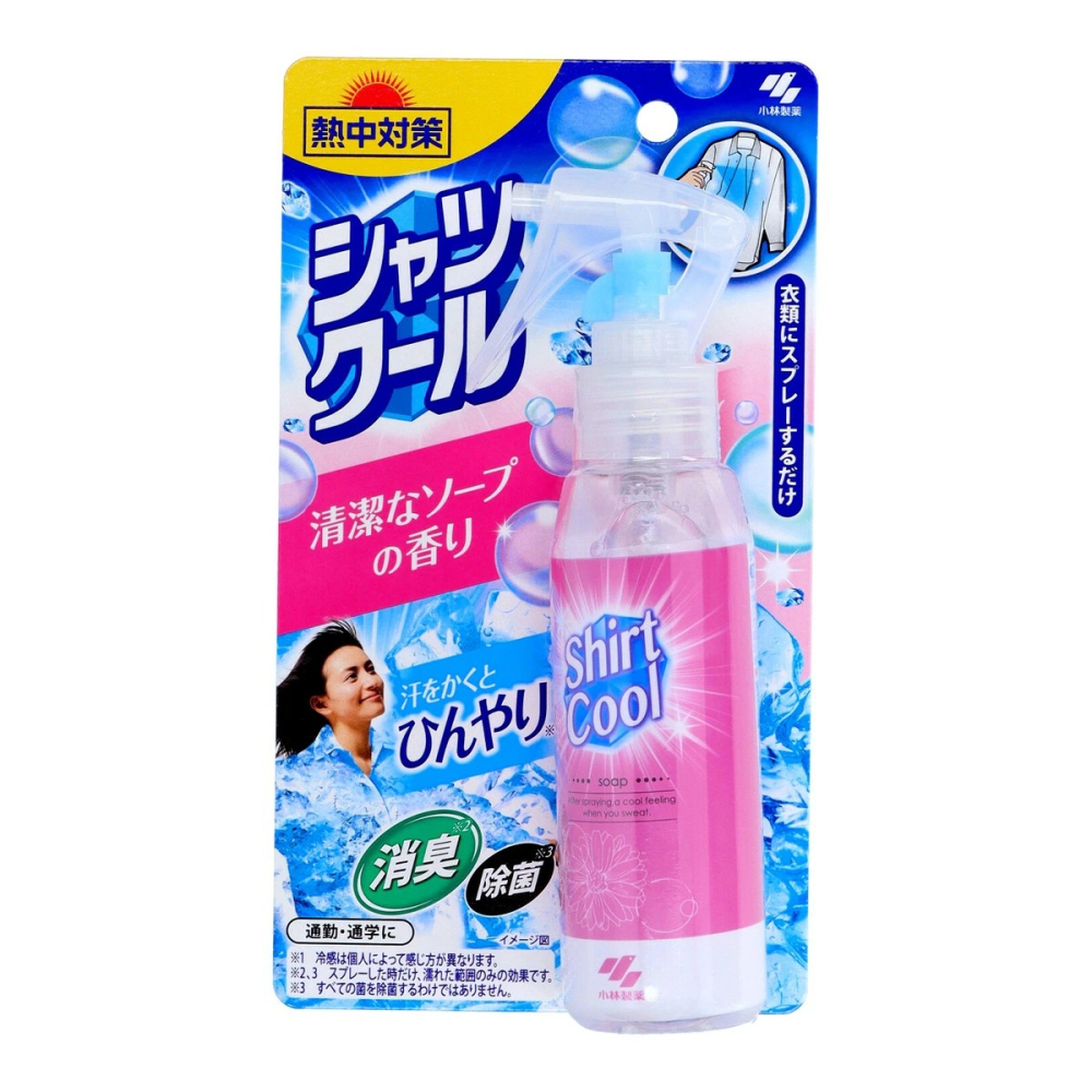 日本 小林製藥 熱對策 COOL 衣物 涼感噴霧 除臭 涼爽 芳香-細節圖2