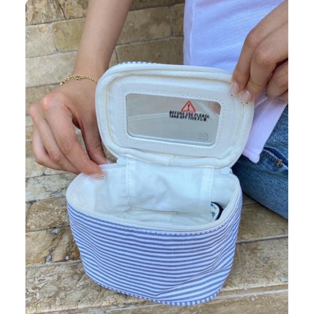 Brandy Melville Striped Makeup Bag-細節圖3