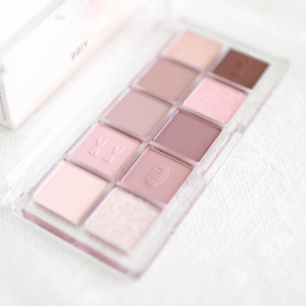 【韓氏愛美】BBIA 蝴蝶結全新10色眼影盤 3色 日常妝容 派對宴會 超顯色 粉質細膩 眼影盤-細節圖3