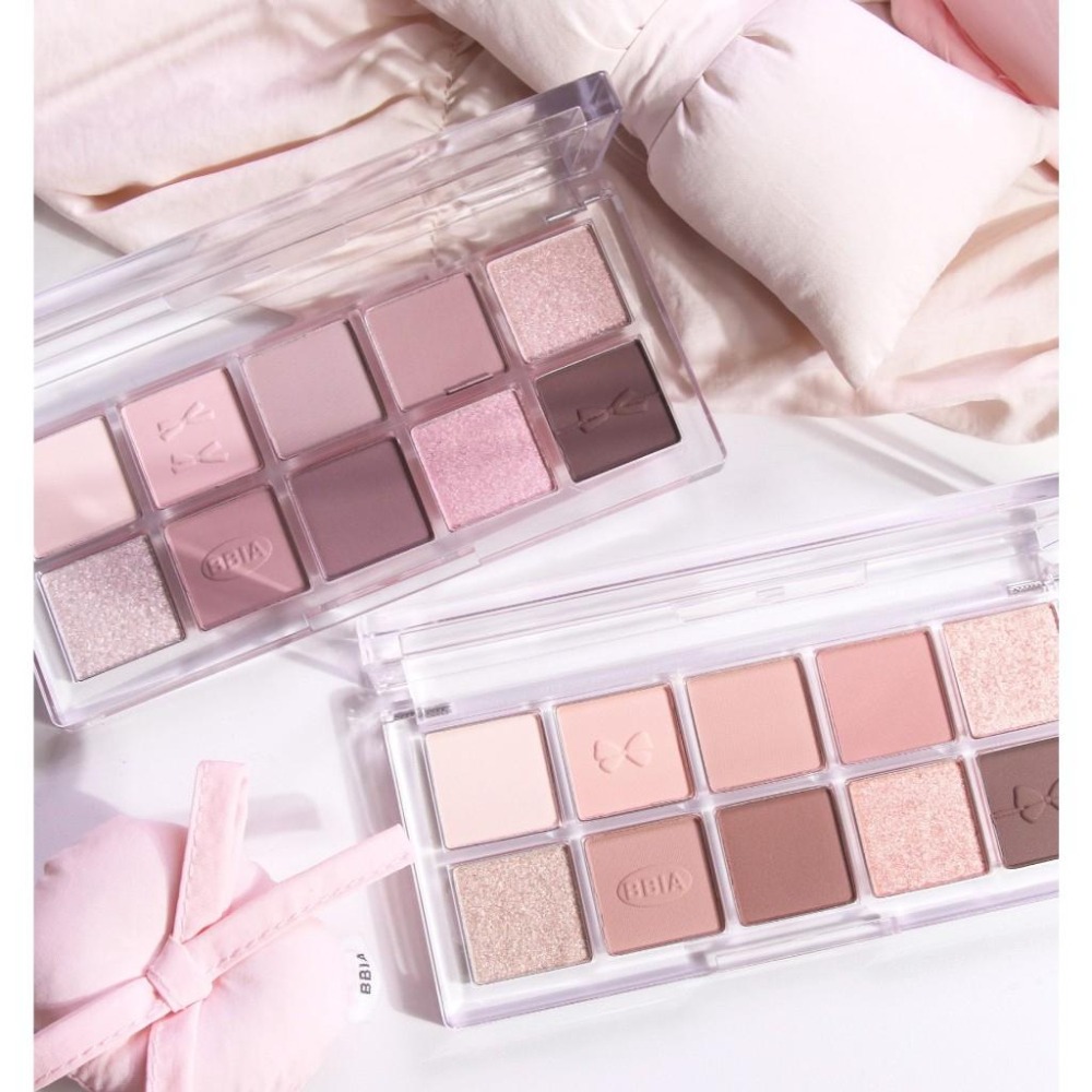【韓氏愛美】BBIA 蝴蝶結全新10色眼影盤 3色 日常妝容 派對宴會 超顯色 粉質細膩 眼影盤-細節圖8