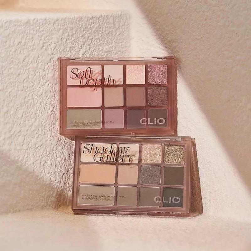 【韓氏愛美】CLIO 珂莉奧 12色眼影修容彩妝盤 眼影盤 修容 眼影 腮紅-細節圖4