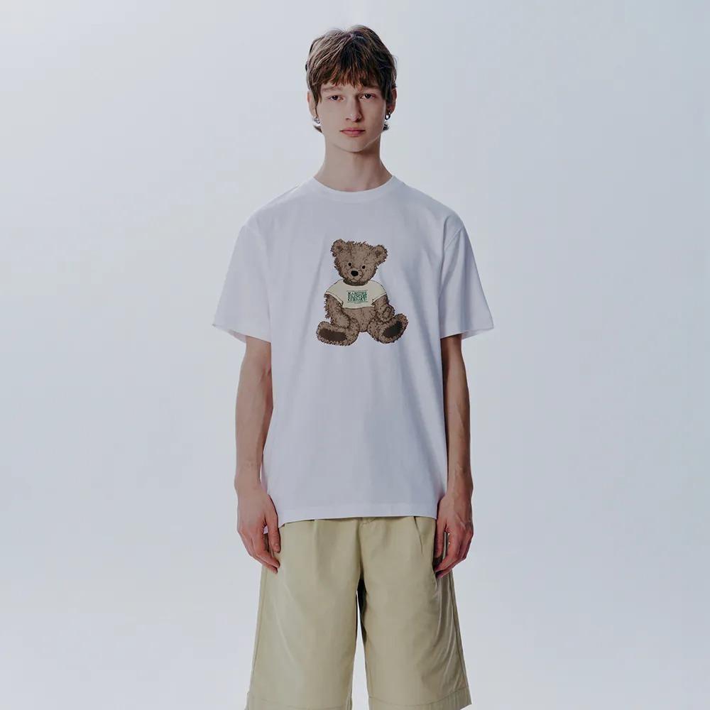 【韓氏愛美】MARITHE 小熊T恤 短袖 白色 MFG 小熊 韓國熱銷-細節圖5