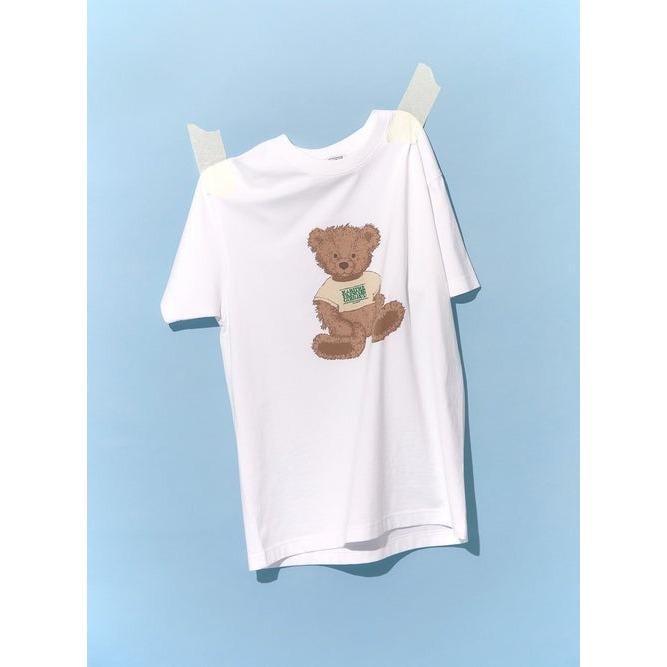【韓氏愛美】MARITHE 小熊T恤 短袖 白色 MFG 小熊 韓國熱銷-細節圖6