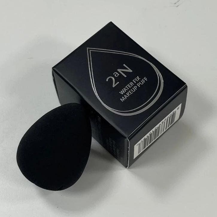 【韓氏愛美】2an 怡豔 水潤定妝美妝蛋 水輕柔腮紅刷 黑色化妝包 化妝包 彩妝工具 美妝蛋 腮紅刷 腮紅-細節圖3