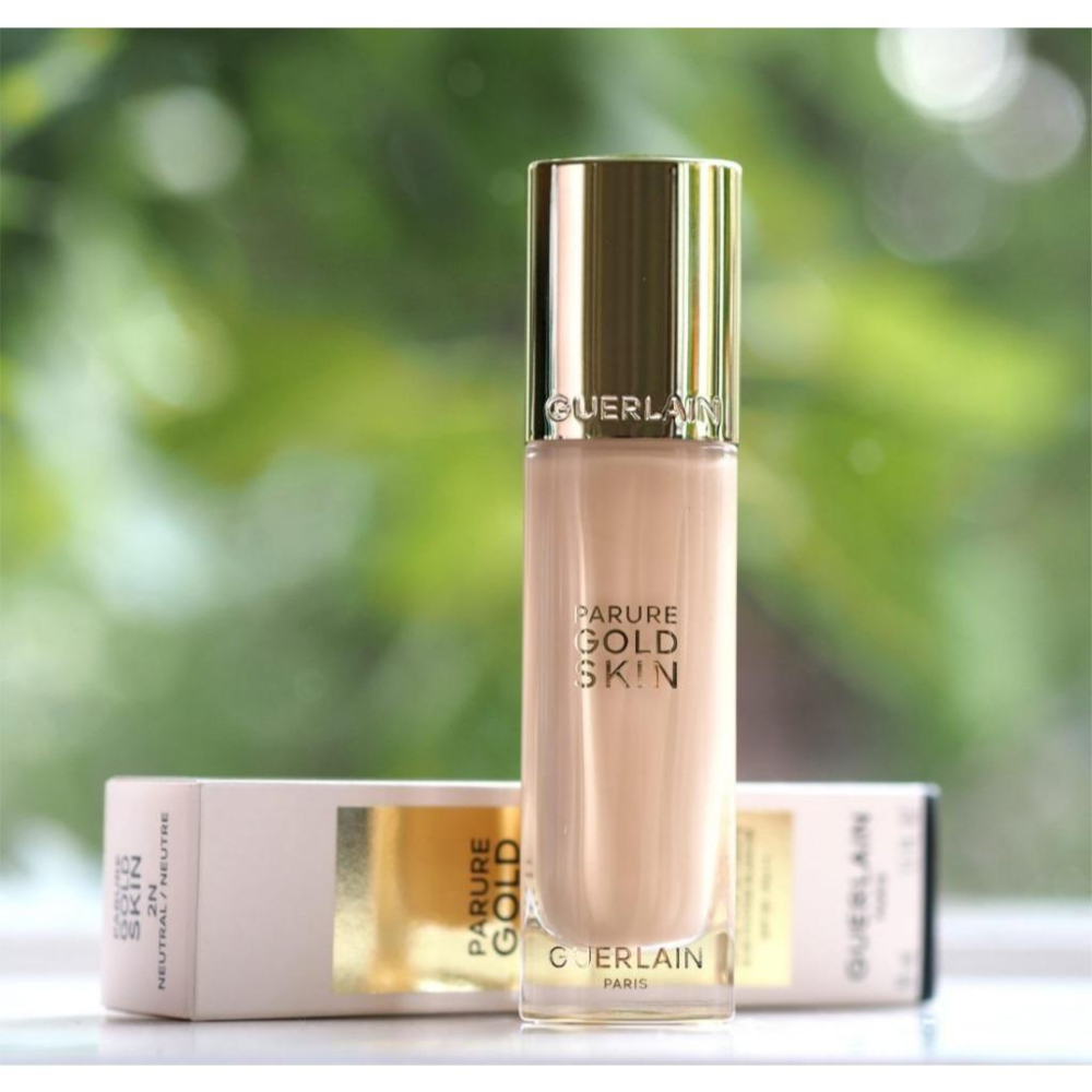 【韓氏愛美】Guerlain 嬌蘭 金光瓶 韓國免稅店購入 24K 純金光粉底液 純金光透精華粉底 持久無瑕粉底 粉底液-細節圖2