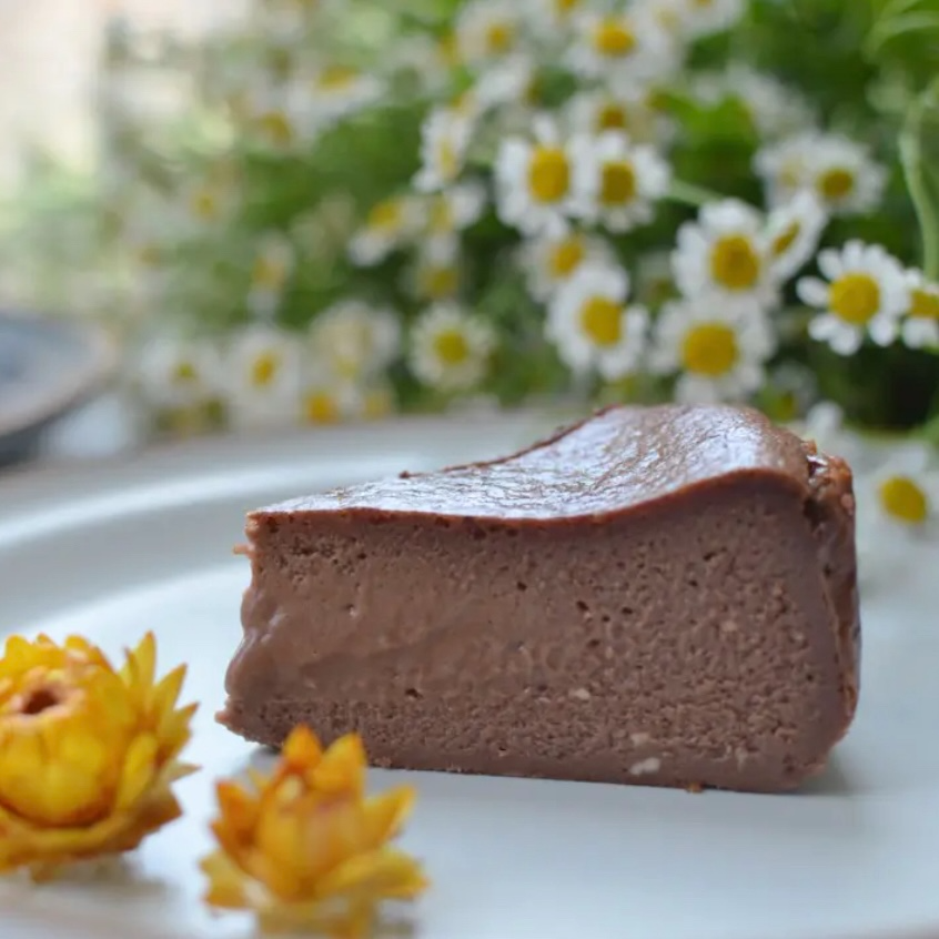 【無糖之家】可可巴斯克乳酪蛋糕6吋580克 一顆就免運 第二顆再折100 無加砂糖無麵粉無麩質-細節圖2