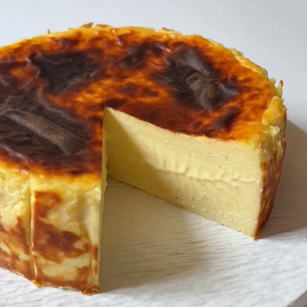 【無糖之家】香草巴斯克乳酪蛋糕6吋580克 一顆就免運 第二顆再折100 無加砂糖無麵粉無麩質-細節圖3