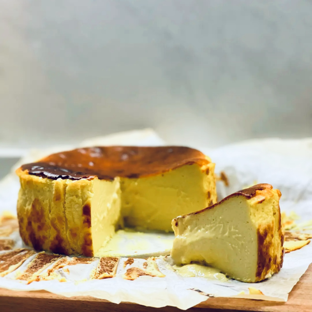 【無糖之家】柚香金萱巴斯克乳酪蛋糕6吋580克 一顆就免運 第二顆再折100 無加砂糖無麵粉無麩質-細節圖3