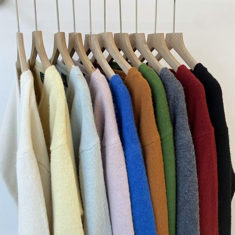 顯瘦百搭 V領長袖針織上衣*10色 | kukuta-細節圖7