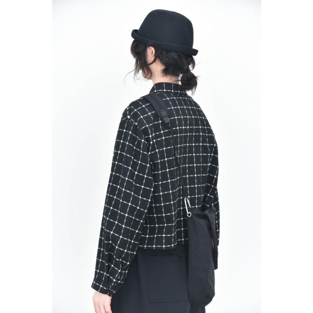 日系棉麻 文藝雜色雙口袋格紋翻領襯衫 *3色 | kukuta-細節圖5