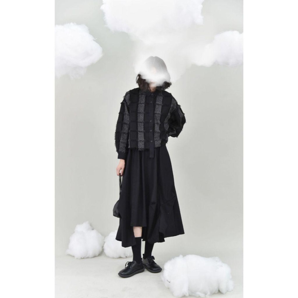 小眾設計 小香風拼接翻領長袖襯衫*2色 | kukuta-細節圖6