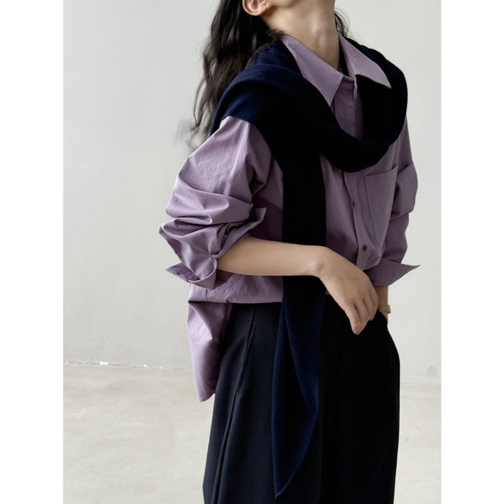 慵懶針織別致披肩 百搭斗篷外搭披巾 *5色 | kukuta-細節圖4