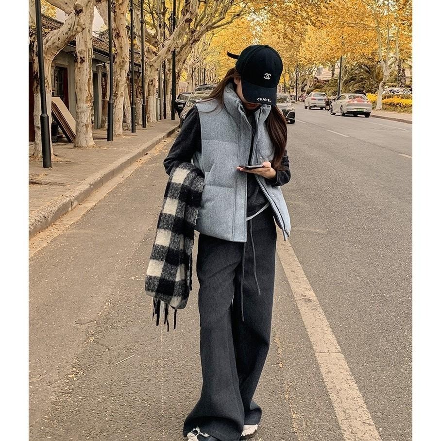 保暖疊穿  百搭毛呢棉服背心馬甲 *2色 | kukuta-細節圖7