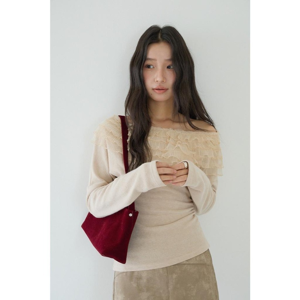 小眾設計 立體花朵長袖氣質上衣 * 2色 | kukuta-細節圖2