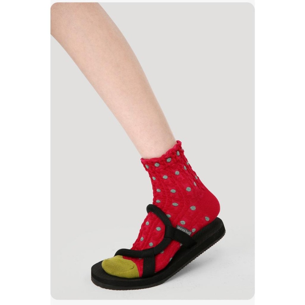 (五雙裝) 多色立體浮雕中筒襪 襪子 長襪 女 *3款 | kukuta-細節圖6