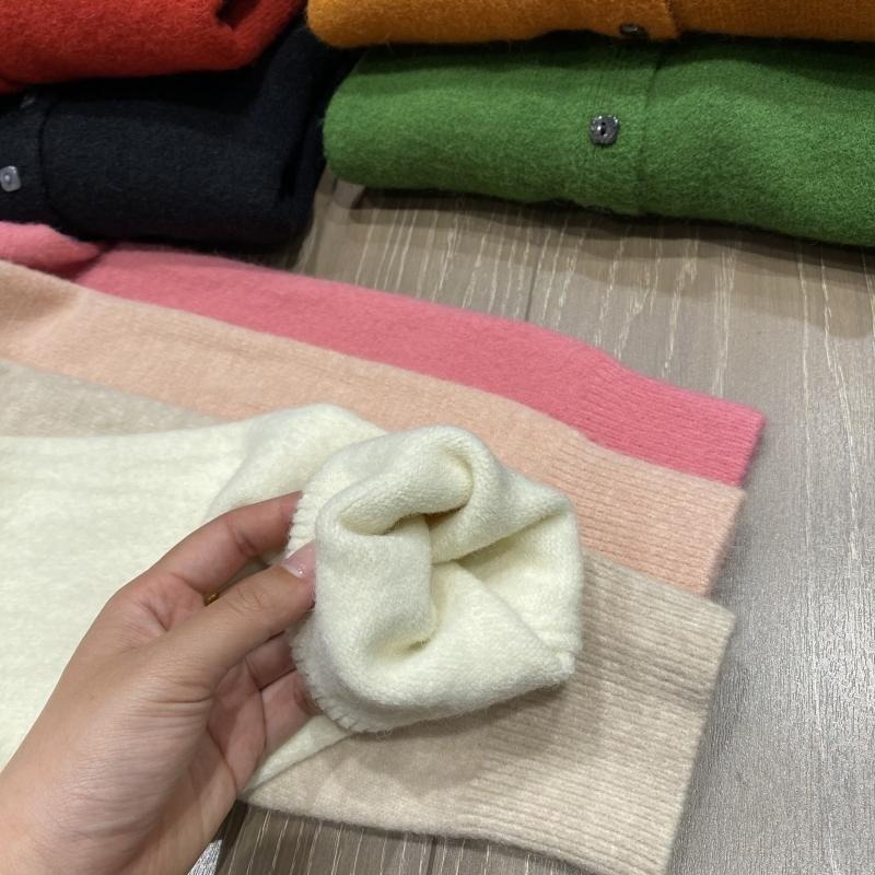 韓系半高領針織單排扣毛衣外套 *12色 | kukuta-細節圖7