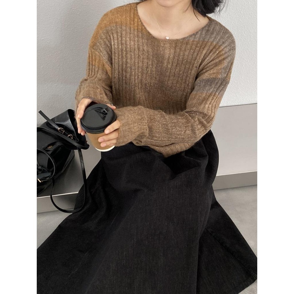 11%羊毛 彩虹漸變針織衫毛衣 *4色 | kukuta-細節圖4