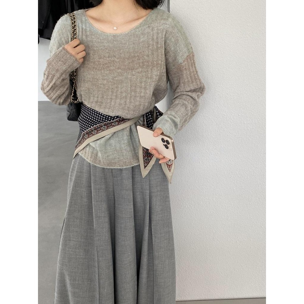 11%羊毛 彩虹漸變針織衫毛衣 *4色 | kukuta-細節圖5