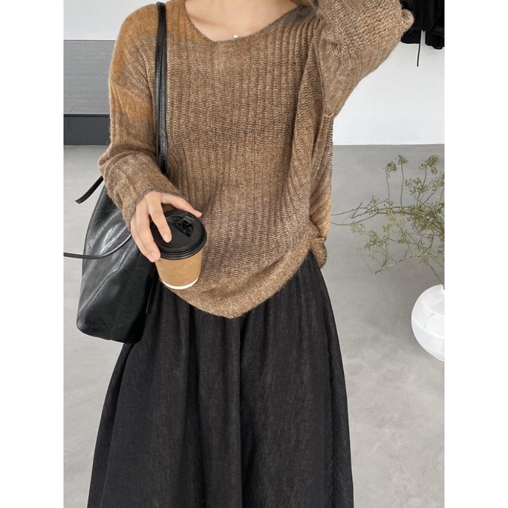 11%羊毛 彩虹漸變針織衫毛衣 *4色 | kukuta-細節圖8