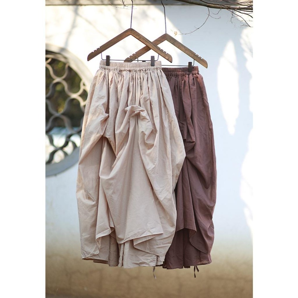 日系設計 重工抽褶設計感大擺半身裙 *4色 | kukuta-細節圖3