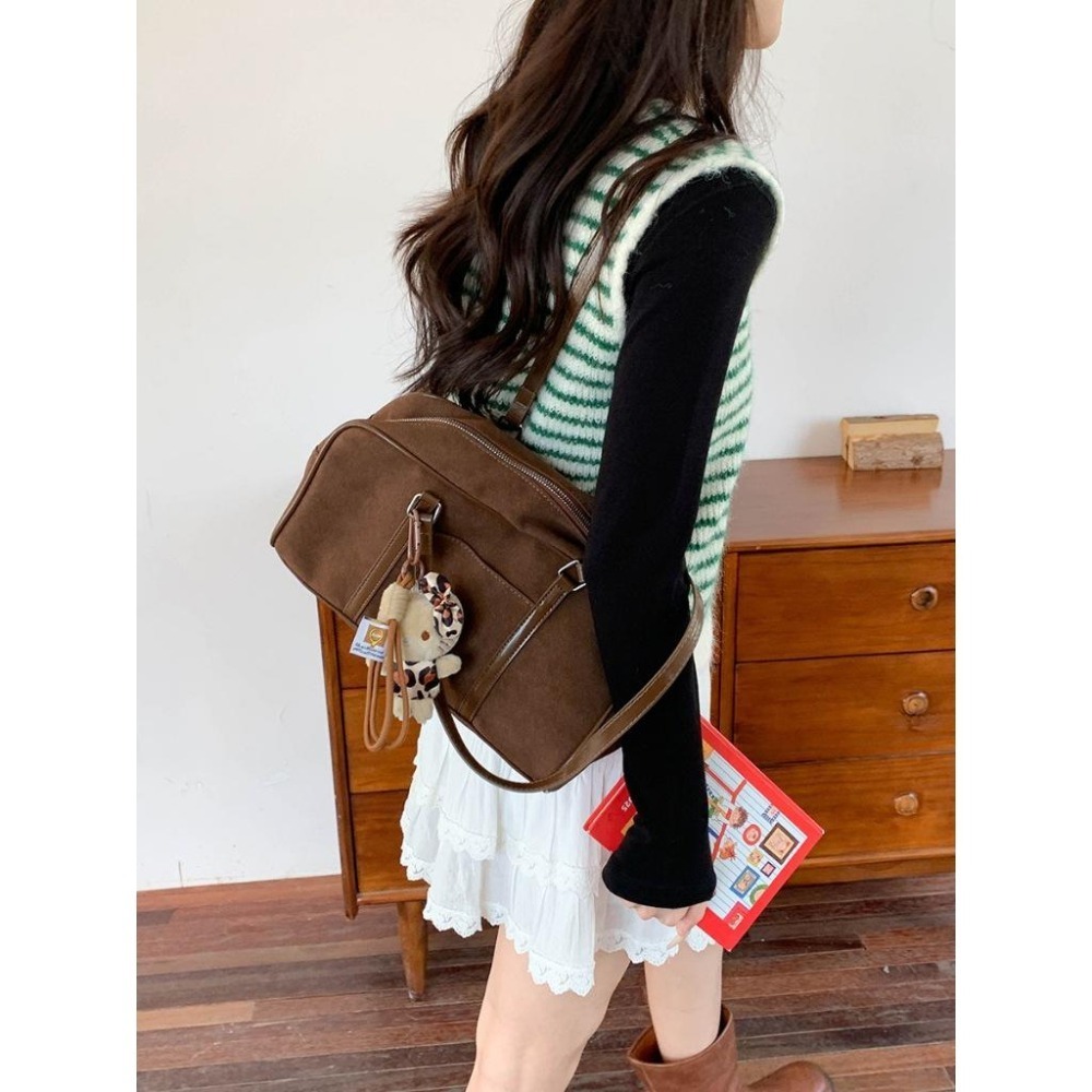 韓系疊穿 8%羊毛 撞色條紋V領針織馬甲背心 *4色 | kukuta-細節圖9