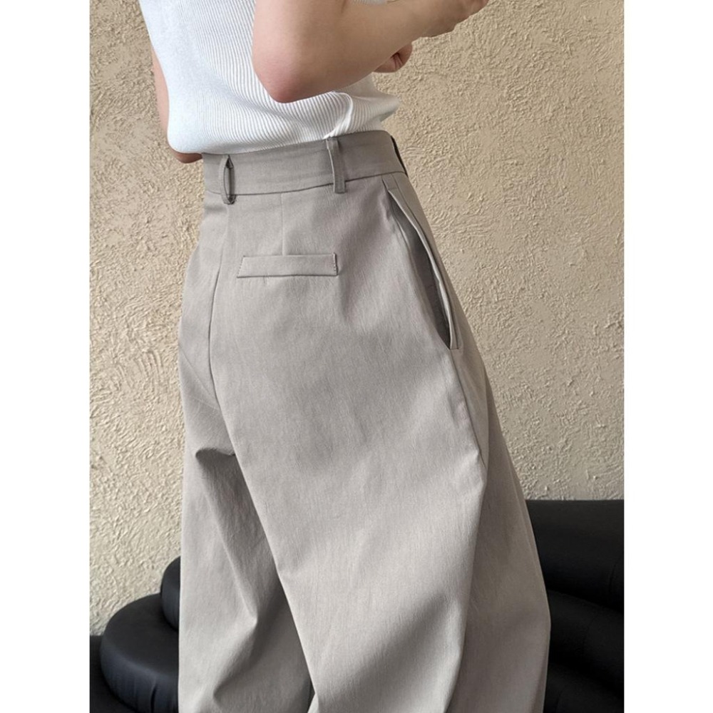 現+預 美式立體剪裁工裝褲 復古彎刀褲 闊腿褲長褲 *2色 (M-L) | kukuta-細節圖4