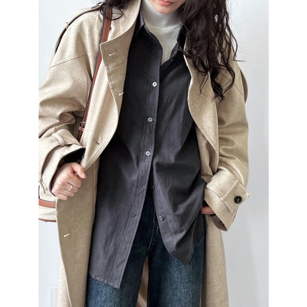 牛津布長袖襯衫外套 微厚挺版襯衫 *2色 | kukuta-細節圖5