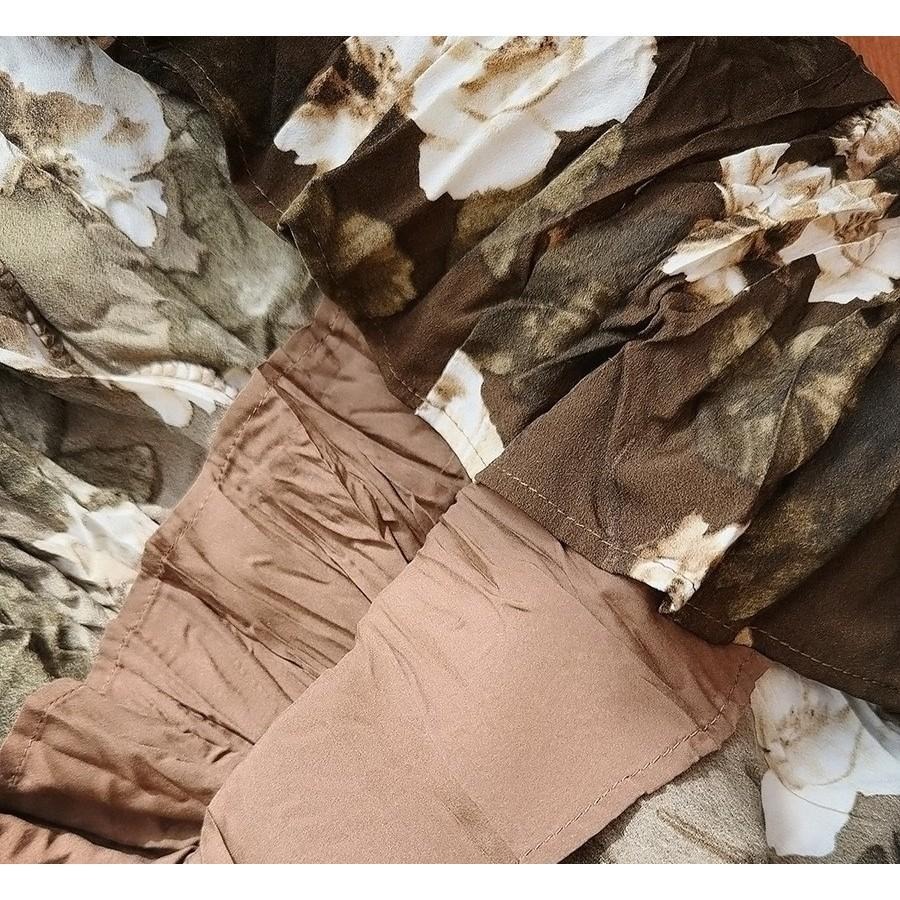 山茶花褶皺大擺半身裙*2色 | kukuta-細節圖5