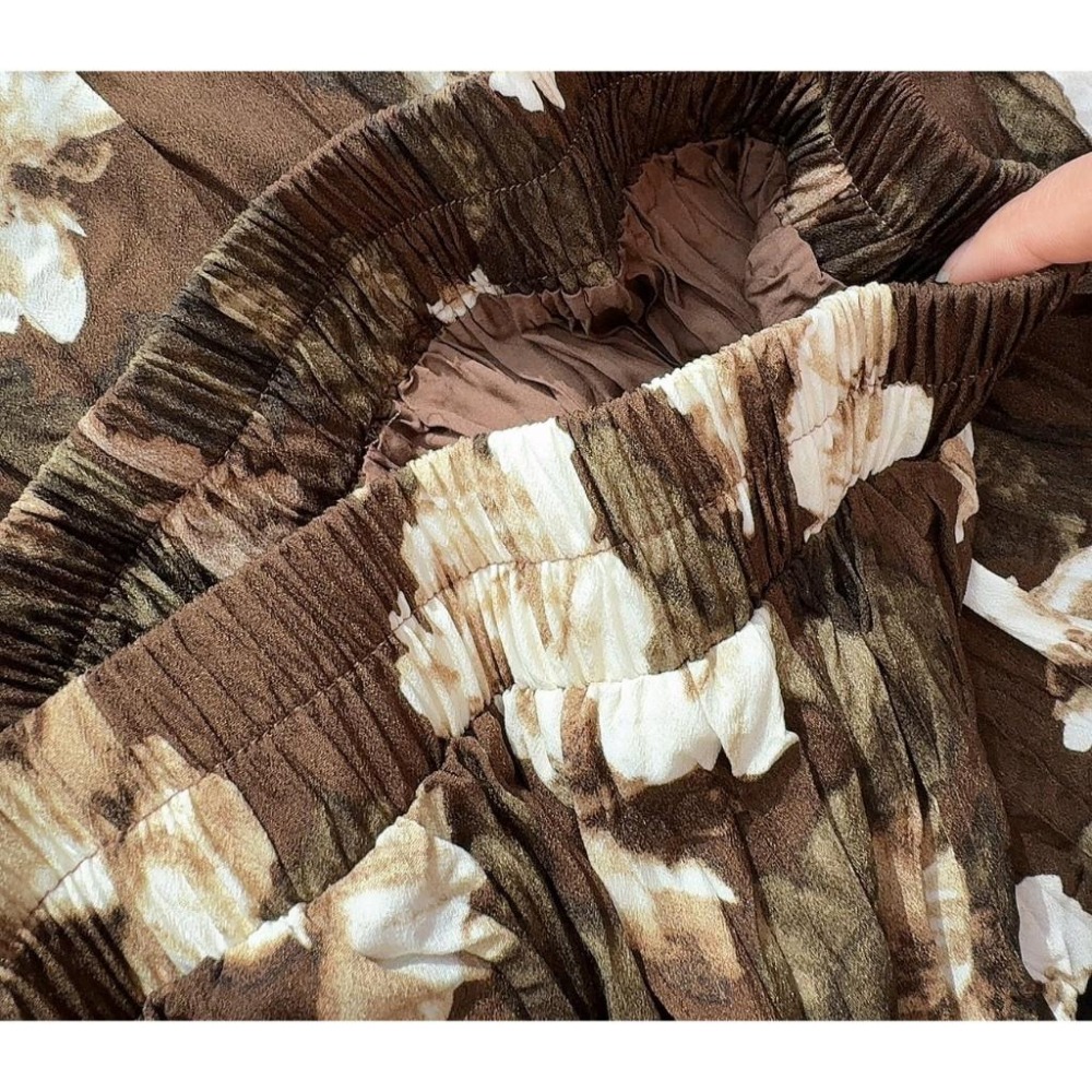 山茶花褶皺大擺半身裙*2色 | kukuta-細節圖6