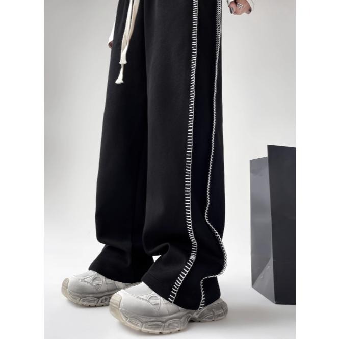 高腰個性抽繩設計休閒長褲 | kukuta-細節圖5