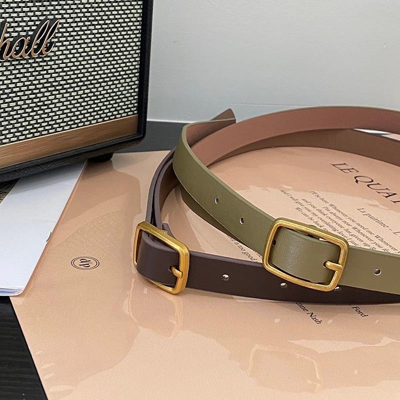 現+預 復古可調節金屬扣皮帶*2色 | kukuta-細節圖2