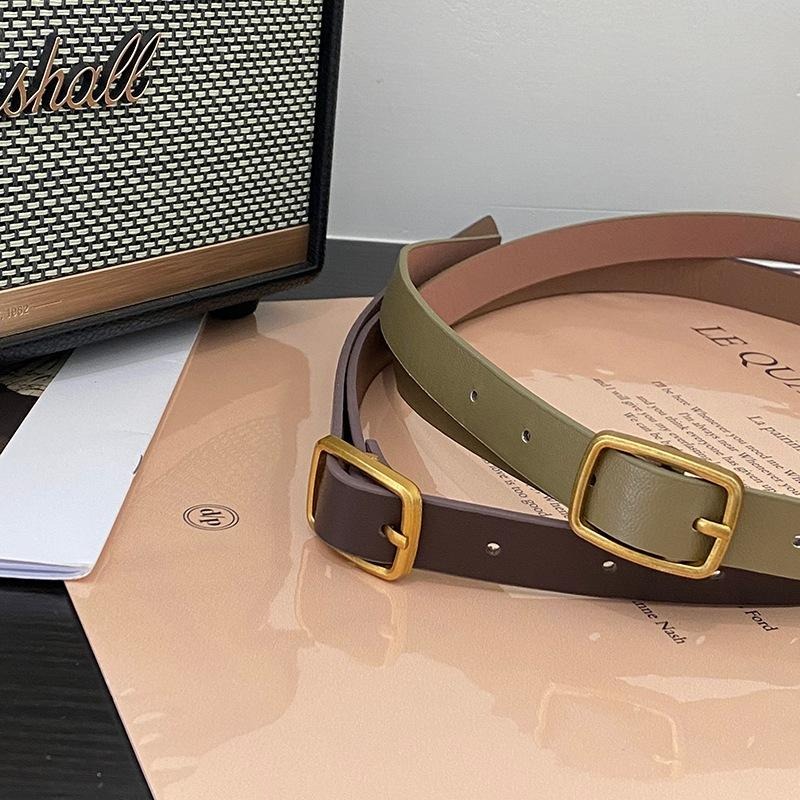 現+預 復古可調節金屬扣皮帶*2色 | kukuta-細節圖6