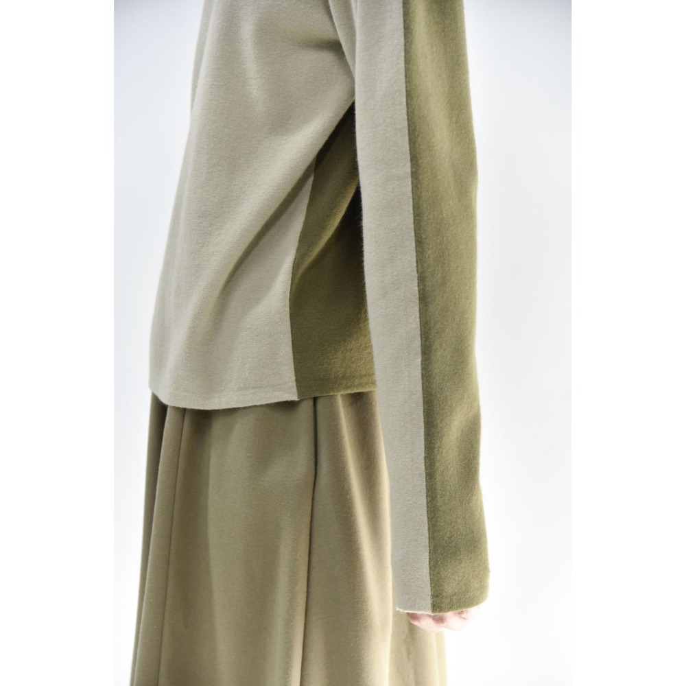 現+預 前後兩穿 撞色軟糯高領上衣 *3色 | kukuta-細節圖10