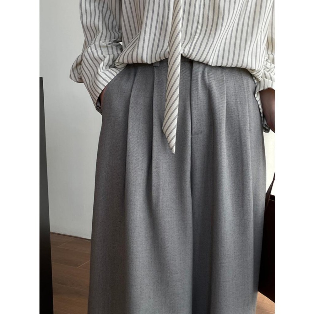 神褲推薦！無敵百搭闊腿慵懶長褲*2色(M-L) | kukuta-細節圖6