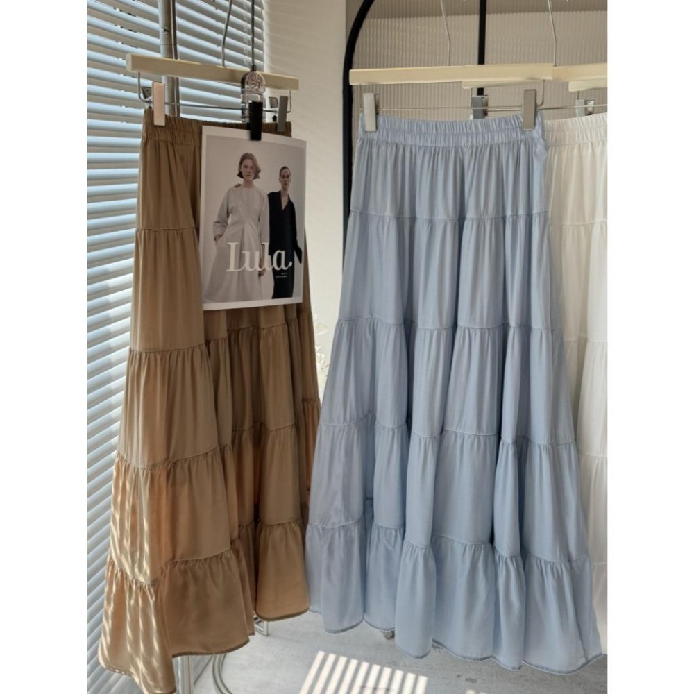高腰顯瘦半身裙 百搭大擺蛋糕裙 溫柔氣質長裙 *8色 | kukuta-細節圖6